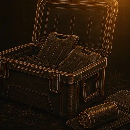 Passive Hartschalen-Kühlbox für Festivals